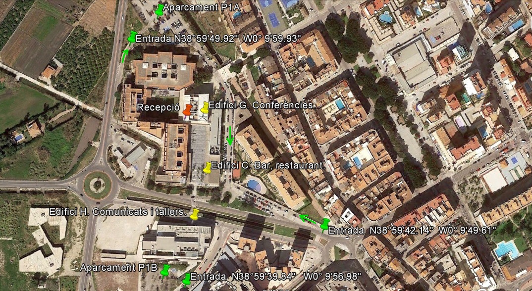 Plànol del Campus de Gandia UPV